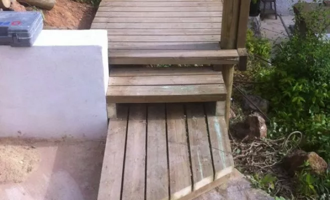 Terrasse en bois à Bollène, Bollène, AETP